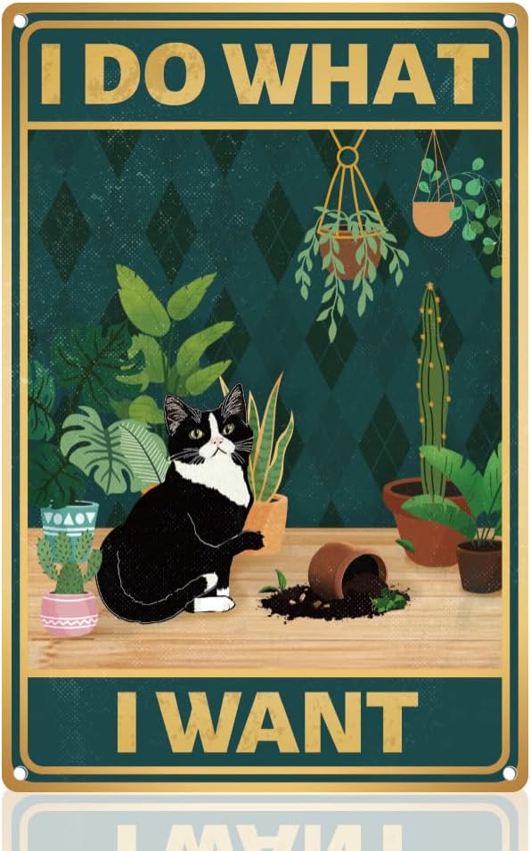 Smart Garden In Home - Y1, Placa Decorativa de Metal Vintage