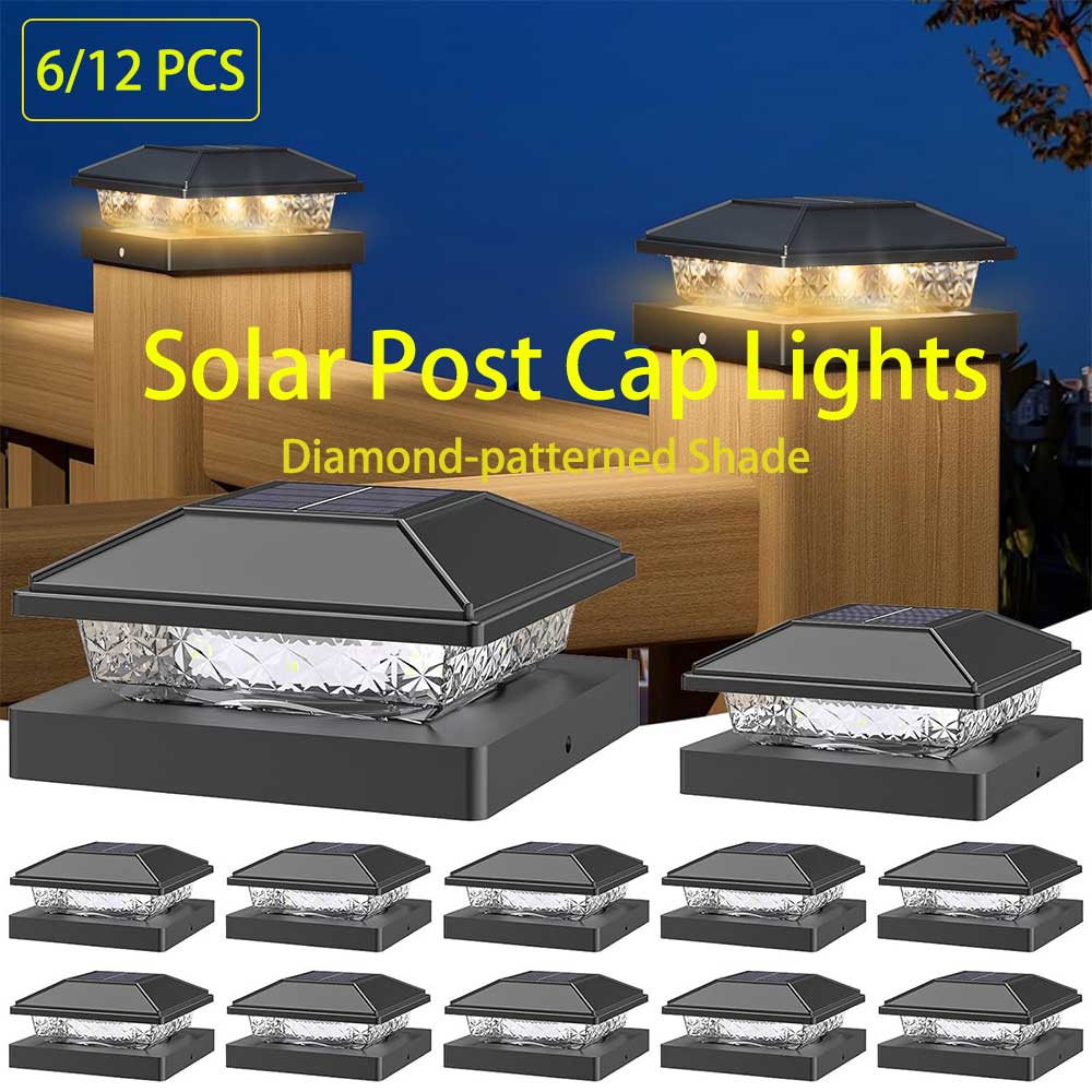 Smart Garden Fence & Balcony Hanging Planter - Luzes Solares para Postes Externos 6/12X,
