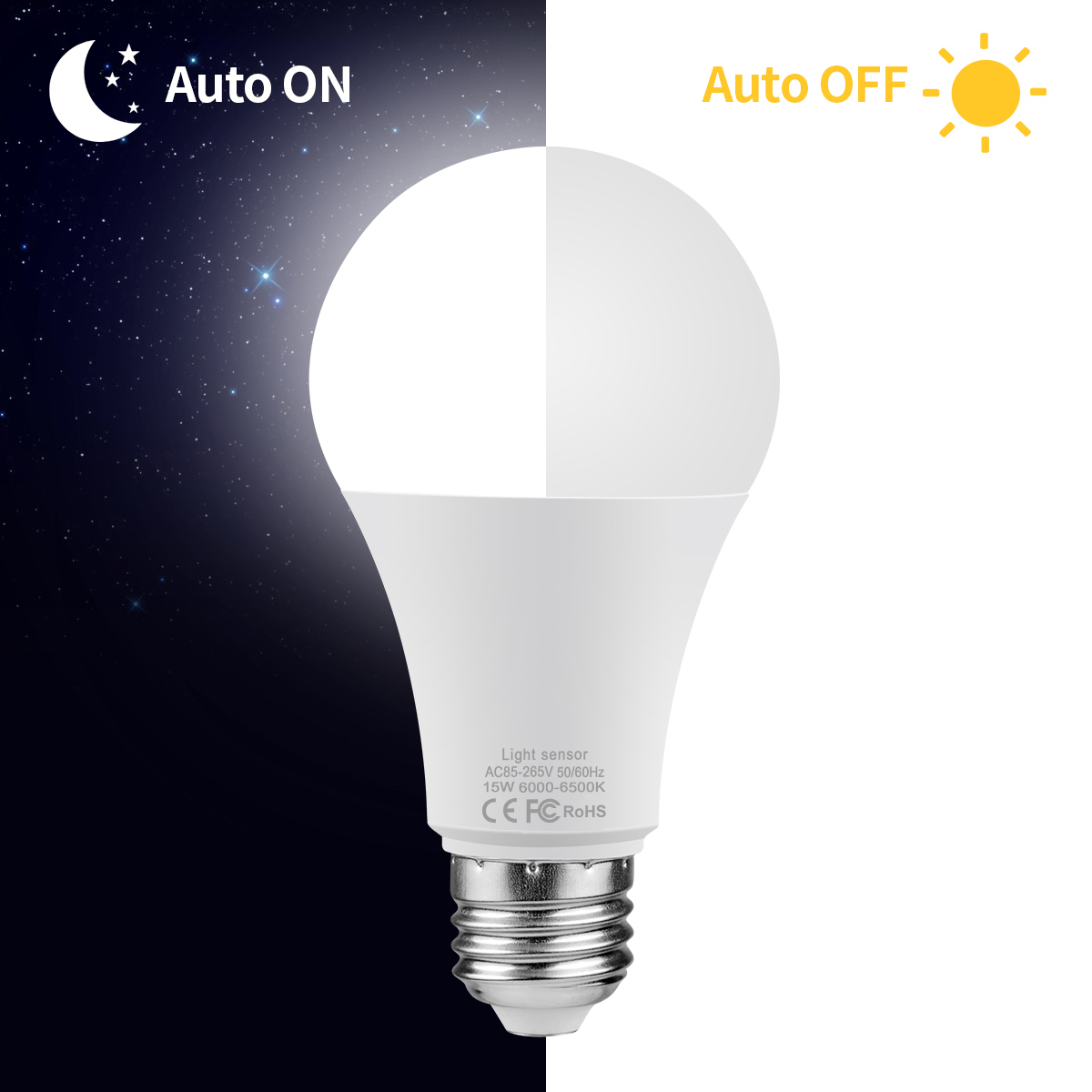 Smart Garden Festoon Lights - Ac110v/220v dia luz noturna liga/desliga automática