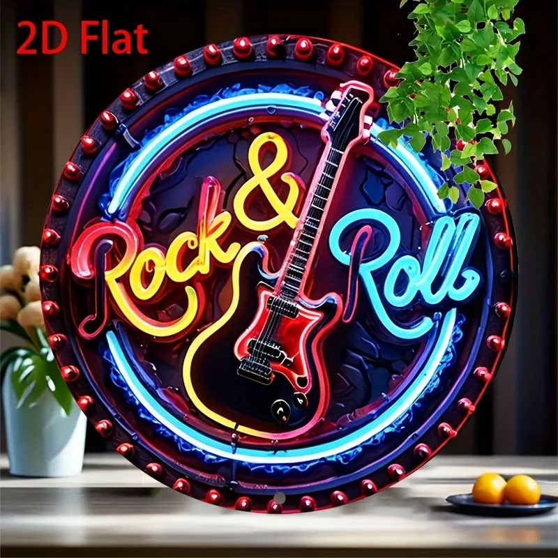 Smart Garden In Home - Placa de Neon Vintage Rock, Decoração