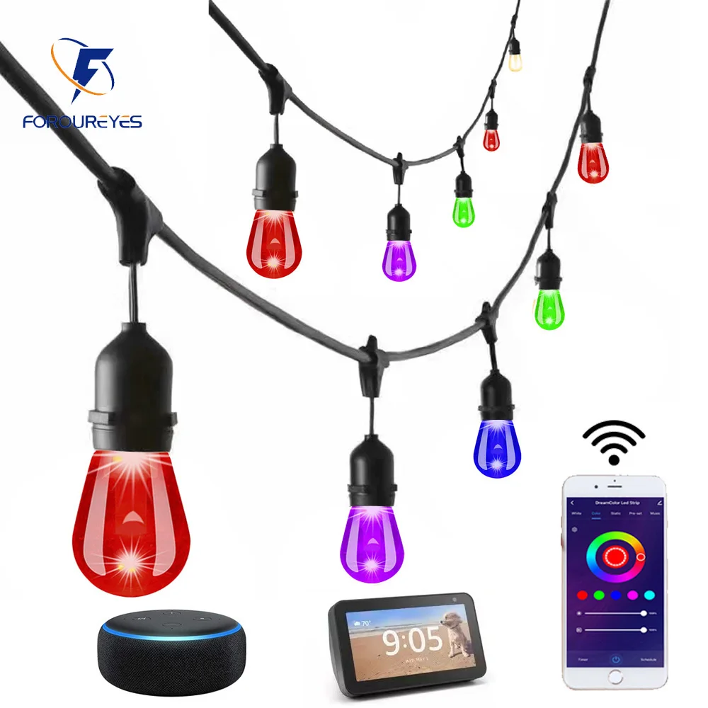 Smart Garden Festoon Lights - 10m 20m 30m inteligente led luzes