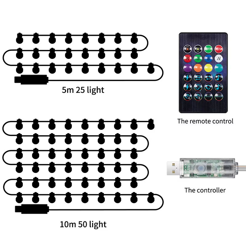 Luzes de Cordão LED Inteligent - Smart Garden Festoon Lights avaliação e preço