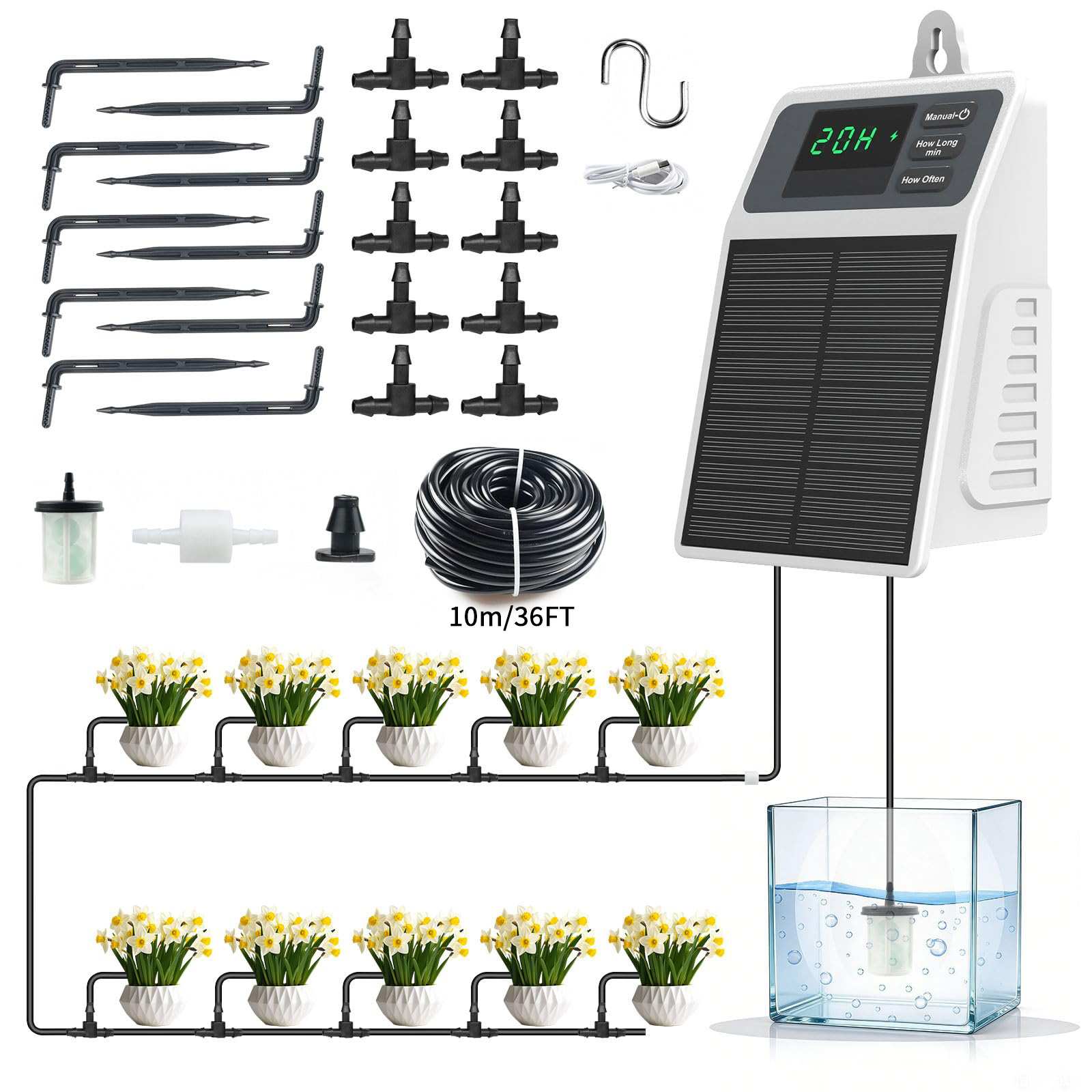 Sistema de Irrigação Solar Aut - Yoocaa Smart Garden avaliação e preço