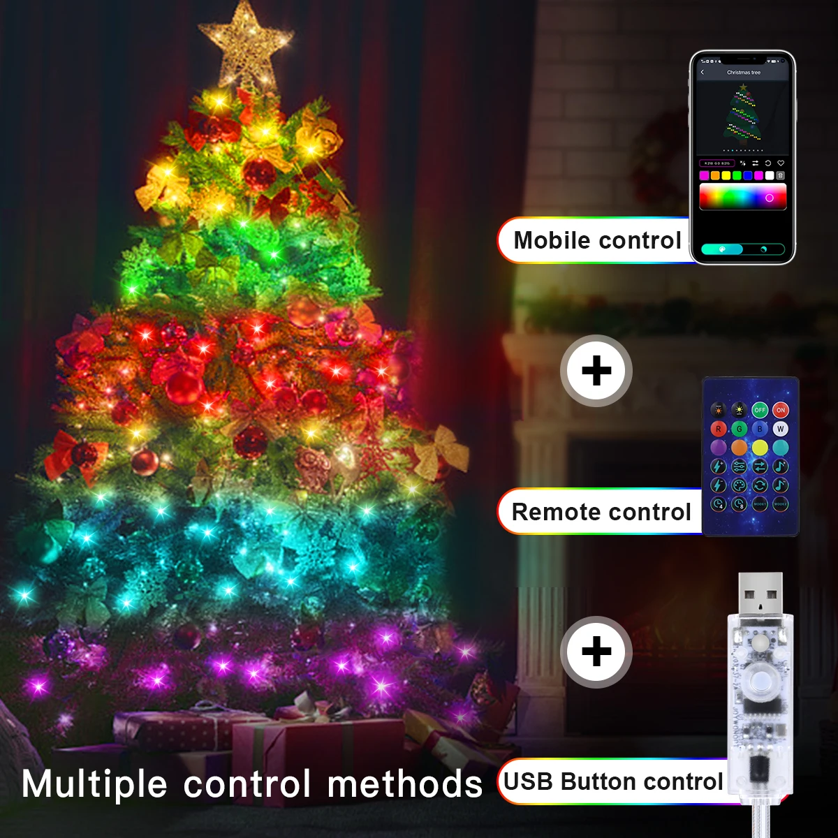 5m 10m 20m luz de corda inteli - Smart Garden Festoon Lights avaliação e preço